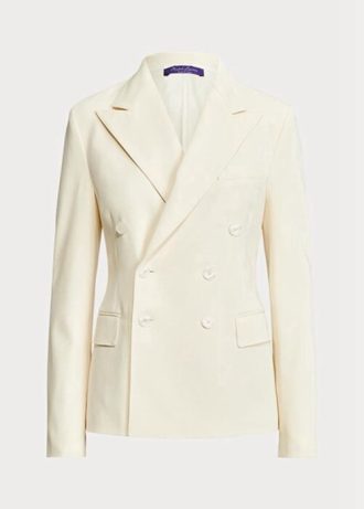 White Women’s Ralph Lauren Safford Wool Gabardine Blazers White Women’s Ralph Lauren Safford Wool Gabardine Blazers