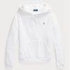 White Women’s Ralph Lauren Shrunken Fit Fleece  Hoodie