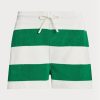White Women’s Ralph Lauren Striped Drawstring Athletic Shorts White Women’s Ralph Lauren Striped Drawstring Athletic Shorts