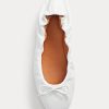 White Women’s Ralph Lauren The Pony Ballet Flat Shoes White Women’s Ralph Lauren The Pony Ballet Flat Shoes