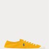 Yellow / Blue Men’s Ralph Lauren Essence 100 Canvas Cap-Toe Sneakers Yellow / Blue Men’s Ralph Lauren Essence 100 Canvas Cap-Toe Sneakers