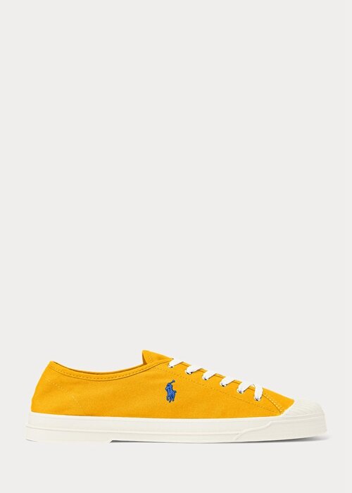 Yellow / Blue Men’s Ralph Lauren Essence 100 Canvas Cap-Toe Sneakers Yellow / Blue Men’s Ralph Lauren Essence 100 Canvas Cap-Toe Sneakers