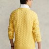 Yellow Men’s Ralph Lauren Cable-knit Cotton Jumper  Sweaters