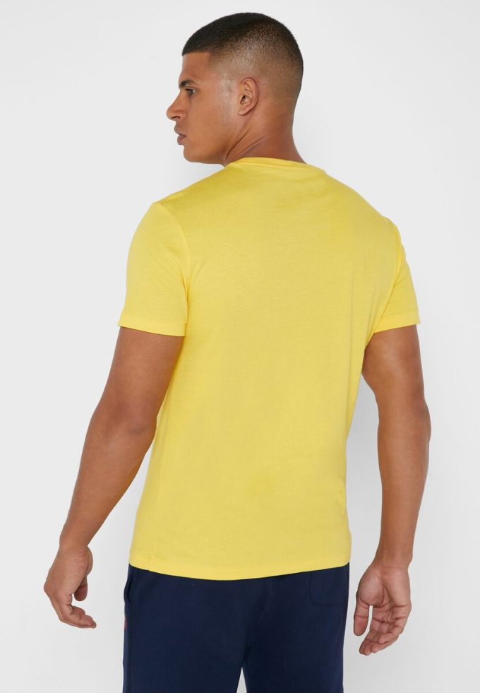 Yellow Men’s Ralph Lauren Chest Logo Crew Neck T Shirts Yellow Men’s Ralph Lauren Chest Logo Crew Neck T Shirts