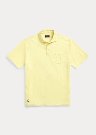 Yellow Men’s Ralph Lauren Classic Fit Cotton-Linen Polo Shirts