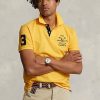 Yellow Men’s Ralph Lauren Classic Fit Crest Mesh Polo Shirts Yellow Men’s Ralph Lauren Classic Fit Crest Mesh Polo Shirts