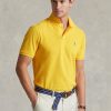 Yellow Men’s Ralph Lauren Custom Slim Fit Mesh Polo Shirts Yellow Men’s Ralph Lauren Custom Slim Fit Mesh Polo Shirts