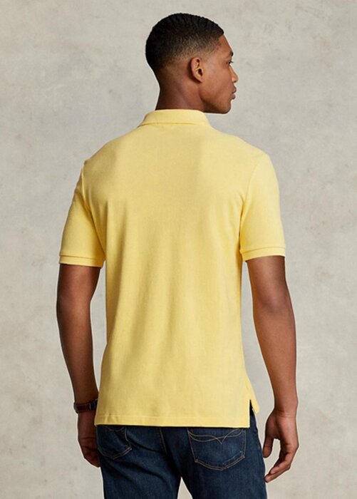 Yellow Men’s Ralph Lauren Custom Slim Fit Mesh Polo Shirts Yellow Men’s Ralph Lauren Custom Slim Fit Mesh Polo Shirts