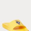 Yellow Men’s Ralph Lauren Polo Bear Slippers