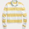 Yellow Women’s Ralph Lauren Striped Cropped Jersey Rugby Shirts Yellow Women’s Ralph Lauren Striped Cropped Jersey Rugby Shirts