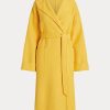 Yellow Women’s Ralph Lauren Double-Faced Wool-Blend Wrap Coats Yellow Women’s Ralph Lauren Double-Faced Wool-Blend Wrap Coats