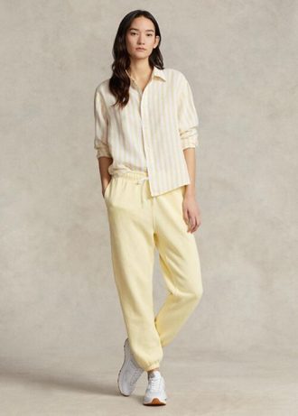 Yellow Women’s Ralph Lauren Fleece Athletics   Pants