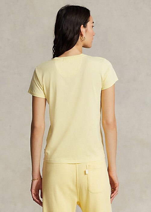 Yellow Women’s Ralph Lauren Organic Cotton Crewneck T Shirts Yellow Women’s Ralph Lauren Organic Cotton Crewneck T Shirts