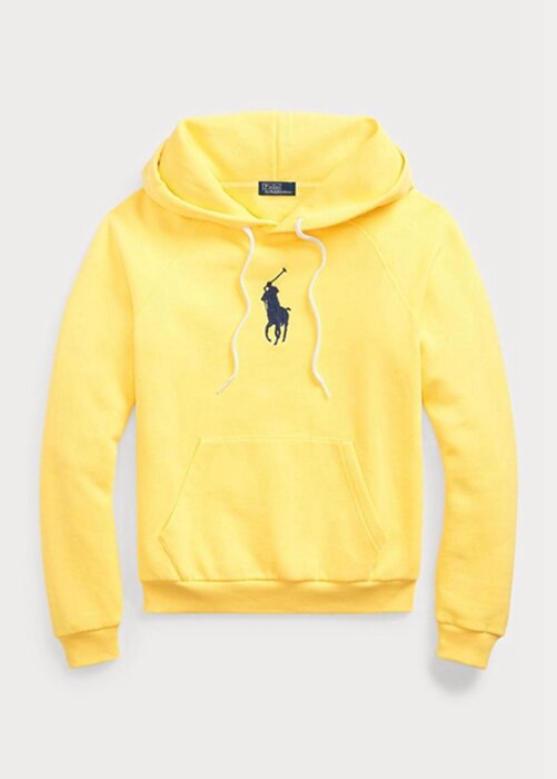 Yellow Women’s Ralph Lauren Shrunken Fit Big Pony Fleece Hoodie Yellow Women’s Ralph Lauren Shrunken Fit Big Pony Fleece Hoodie