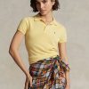 Yellow Women’s Ralph Lauren Slim Fit Cashmere Polo Shirts Yellow Women’s Ralph Lauren Slim Fit Cashmere Polo Shirts