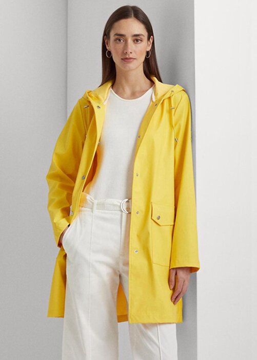 Yellow Women’s Ralph Lauren Waterproof Hooded Raincoat Jackets Yellow Women’s Ralph Lauren Waterproof Hooded Raincoat Jackets